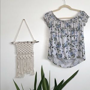 FLORAL OFF THE SHOULDER TOP